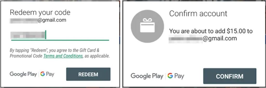 Google Play $15 Redeem Code